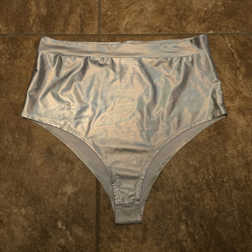 Silver Metallic iHeartRaves Booty Bottoms